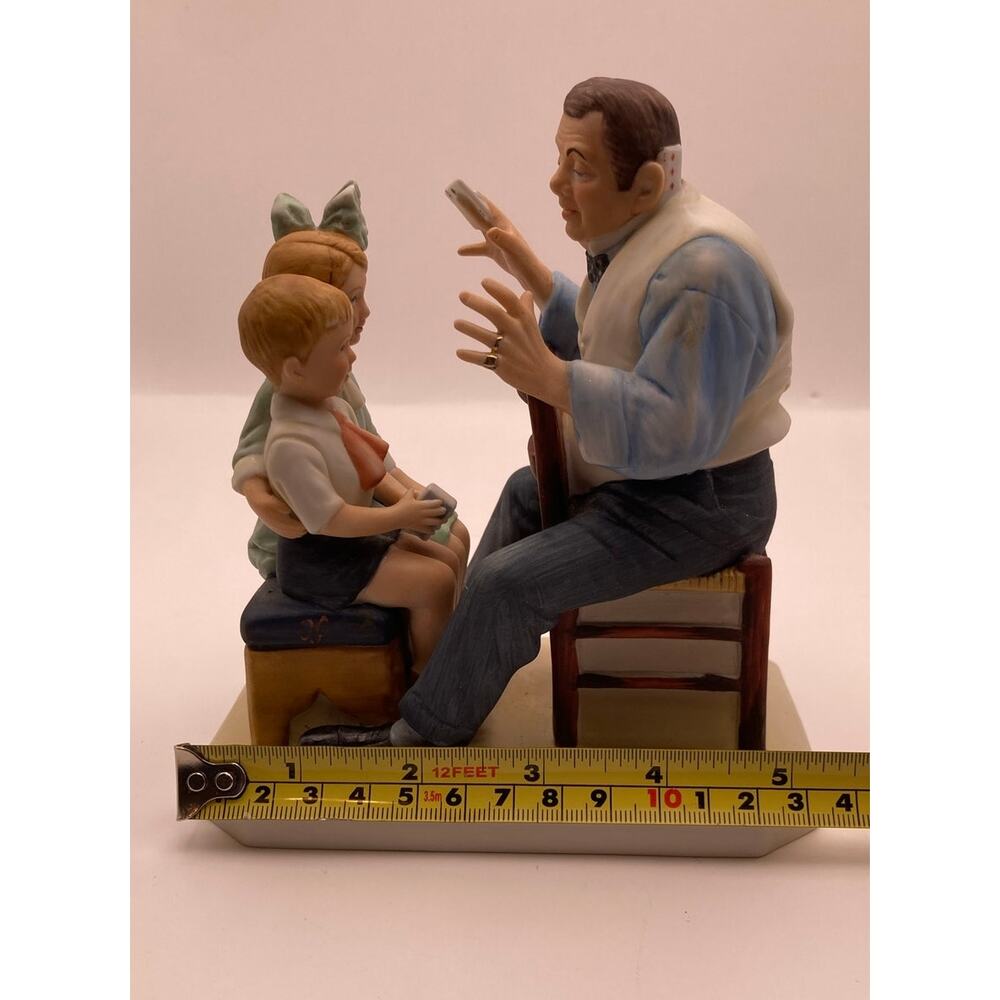 Inspired by Norman Rockwell Saturday Evening Post "Card Tricks" Figure by Gorham - Picture 9 of 9